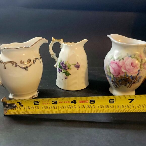 Three Very Charming Antique Creamers - Picture 11 of 11